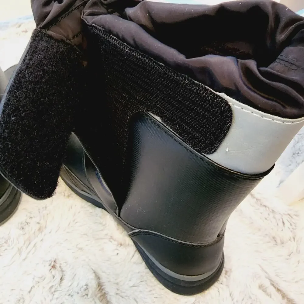LANDS END NEW BLACK RAINBOOT SIZE 5M